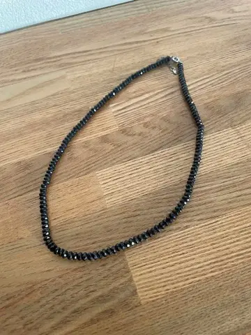 블랙 스피넬 목걸이 프리 사이즈 한정품 인기 스테디셀러