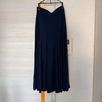 사교댄스 롱 스커트 네이비 플레어 스커트 경기용 드레스용