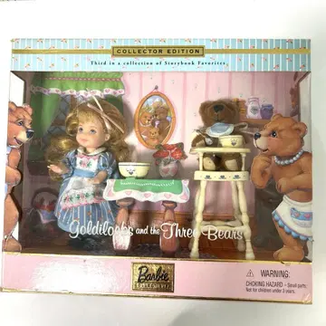 바비 인형 켈리 곰 3마리 그림 동화