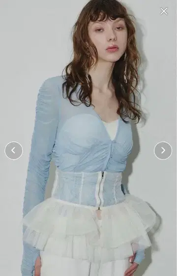 J1U by LA BELLE ETUDE 튤 코르셋 페플럼 벨트