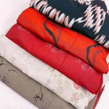 7939 코몬 모음 세트 리메이크 앤티크 기모노 카스리 패턴 꽃무늬