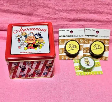 호빵맨 빈 캔과 마스킹 테이프 3개