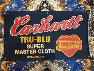 90s CARHARTT 데님 배너 칼하트 하트 택 태피스트리