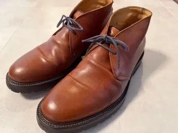 브루넬로쿠치넬리 브라운 가죽 처카 부츠 42 비브람 밑창