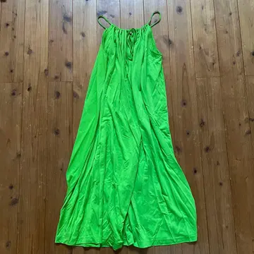 caban 큐프라 폴리에스테르 저지 개더 원피스 라이트 그린