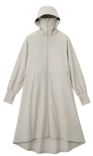 미사용 새상품 워크맨 여성용 쿨 발수 UV 후드티 롱 베이지 L