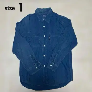 할리우드 런치마켓 BLUE BLUE 인디고 긴팔 셔츠 1 S