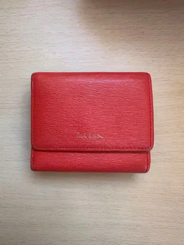 폴 스미스 레드 3단 폴더형 지갑