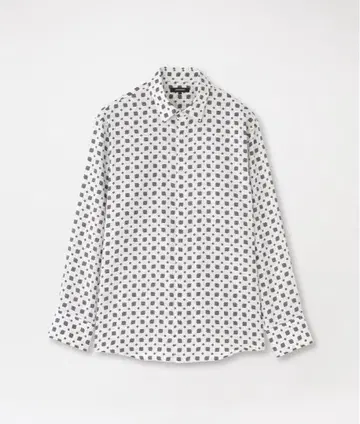 LOVELESS 지오메트릭 프린트 셔츠