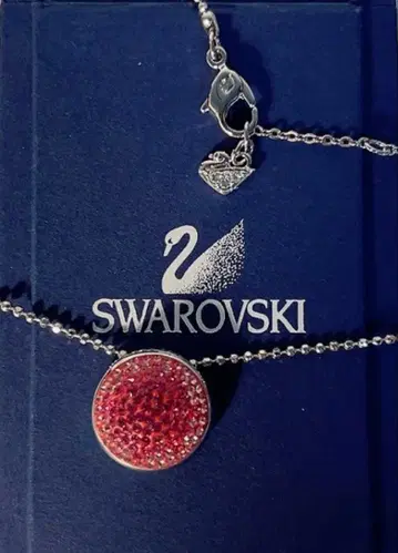 스와로브스키 SWAROVSKI 목걸이 핑크 박스 포함
