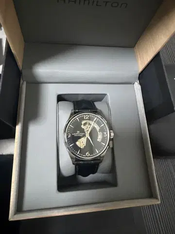 HAMILTON 자동 와인딩 손목시계 블랙