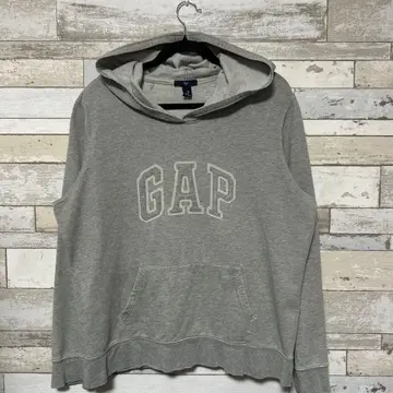 GAP 그레이 후드 부착 후드티 US XL