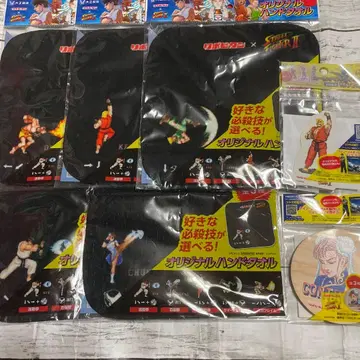 스트리트 파이터 핸드 타월 5개 코스터 스티커