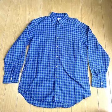 [새상품급] Paul Smith 긴팔 셔츠 L 파랑 체크 폴스미스