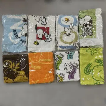 스누피 타월 8개 세트