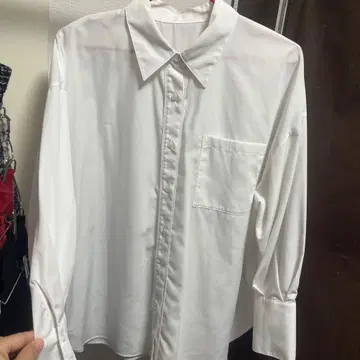 NATURAL BEAUTY BASIC 화이트 긴팔 셔츠 M 사이즈