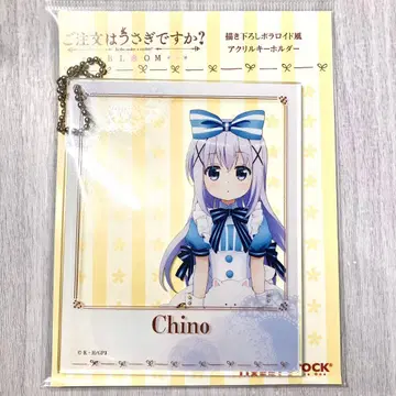 치노 직접 그린 폴라로이드풍 아크릴 키링 주문토끼 BLOOM