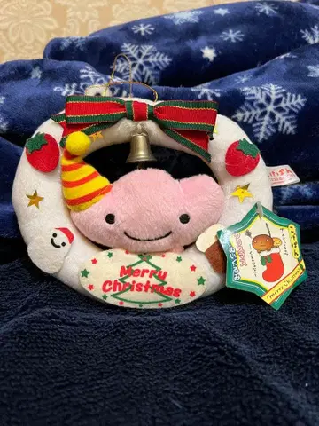 딸기빵 크리스마스 리스 마스코트