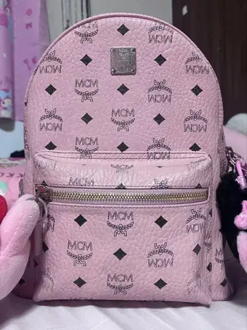 MCM 핑크 백팩 백팩