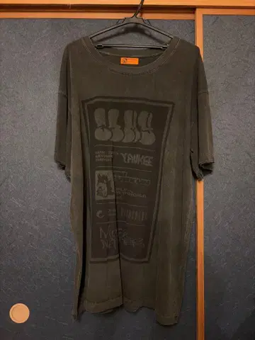워시 가공 그레이 BIG Tee 계속 한밤중이면 좋을 텐데.