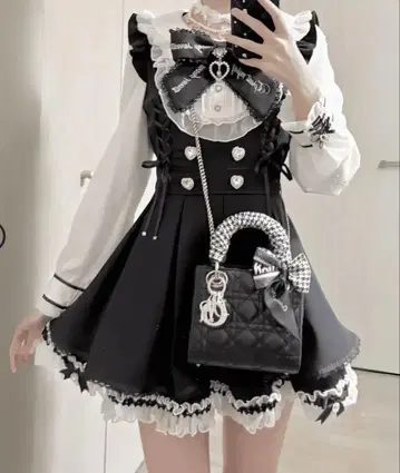 하트 참 인형 라이크 셋업 셋업 지뢰계