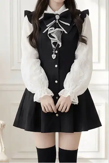 인형 컬러 레이스 셋업 셋업 지뢰계