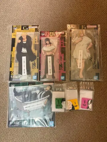 제일복권 주술회전 사멸회유 2탄 CDEF상 빅 아크릴 스탠드 세트