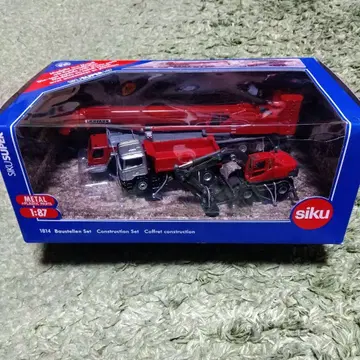 지크 크레인 자동차 덤프 굴착기 세트 미니카