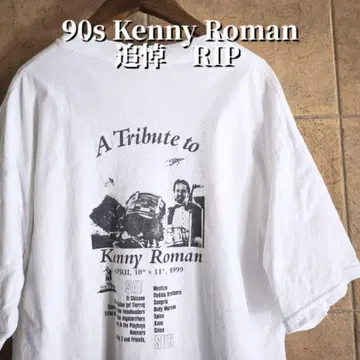 90s 드러머 KennyRoman 추모 RIP 티셔츠 싱글 스티치