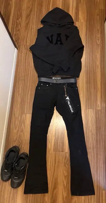 Drip 필수 GAP 블랙 후드티 XS