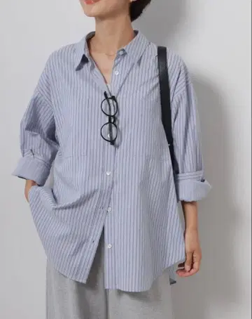스트라이프 긴팔 셔츠 소프트 스트라이프 SH