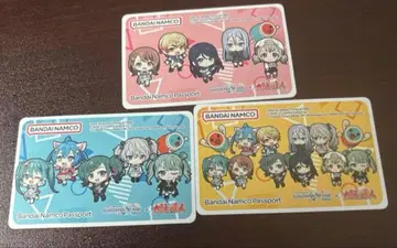 3종 세트 하츠네 미쿠 프로세카 태고의 달인 콜라보 바나패스포트 카드