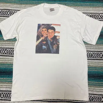 90s 탑건 포토 티셔츠 무비 누구야 빈티지 USA제