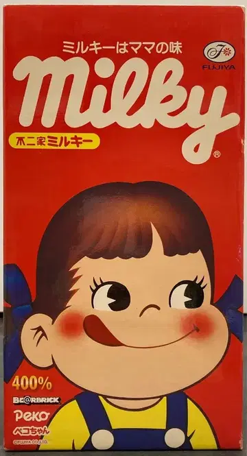 MEDICOMTOY BE@RBRICK 페코짱 (파랑 오버롤) 400%