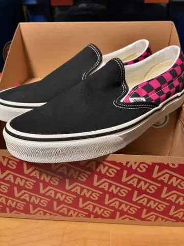 VANS SLIP-ON POP CHK RASPBERRY ROSE 27