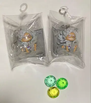 미사용 새상품!! 원피스 피규어 키링 루피 니카 2개 세트!!