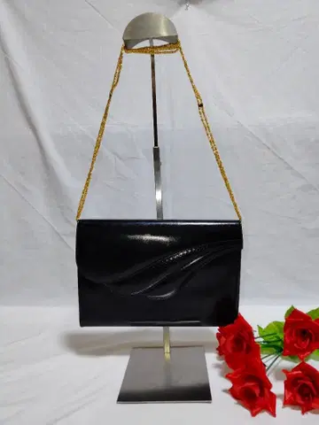 컨디션 최상 하나에모리 숄더백 포멀백 파티백 블랙