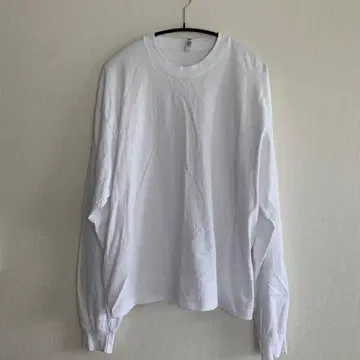 화이트 긴팔 티셔츠 XL 사이즈