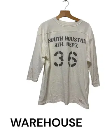WAREHOUSE 웨어하우스 7부 소매 풋볼 T