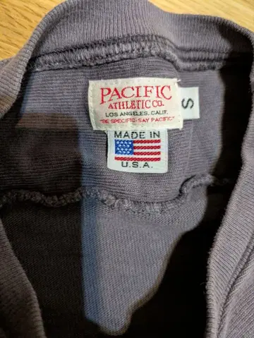 PACIFIC ATHLETIC CO. 7부 소매 티셔츠 S USA제