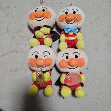호빵맨 봉제 인형 4체 세트
