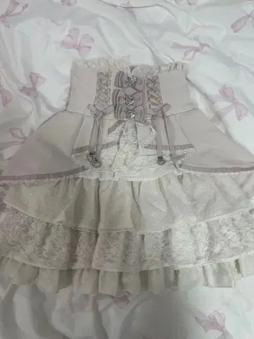 LIZLISA 프론트 카슈쿨 스커트