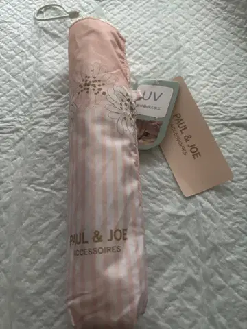 PAUL & JOE 크리잔테임 우천 겸용 접이식 우산 스트라이프 피치