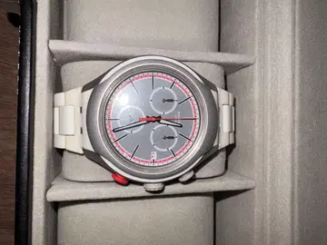 Swatch 크로노그래프 손목시계 그레이/화이트