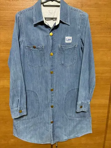 리 데님 셔츠 여성용 M 워크계 긴팔