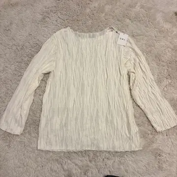 GRL 그레일 새상품 긴팔 시어 화이트 프리 사이즈