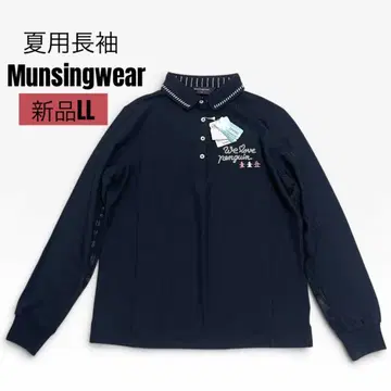 [택 포함 새상품] 먼싱웨어 UV 기능성 긴팔 피케 셔츠 골프웨어 LL