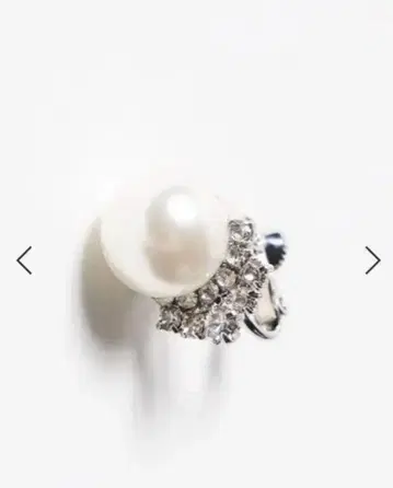 AIMER 에메 대형 펄 귀찌 실버