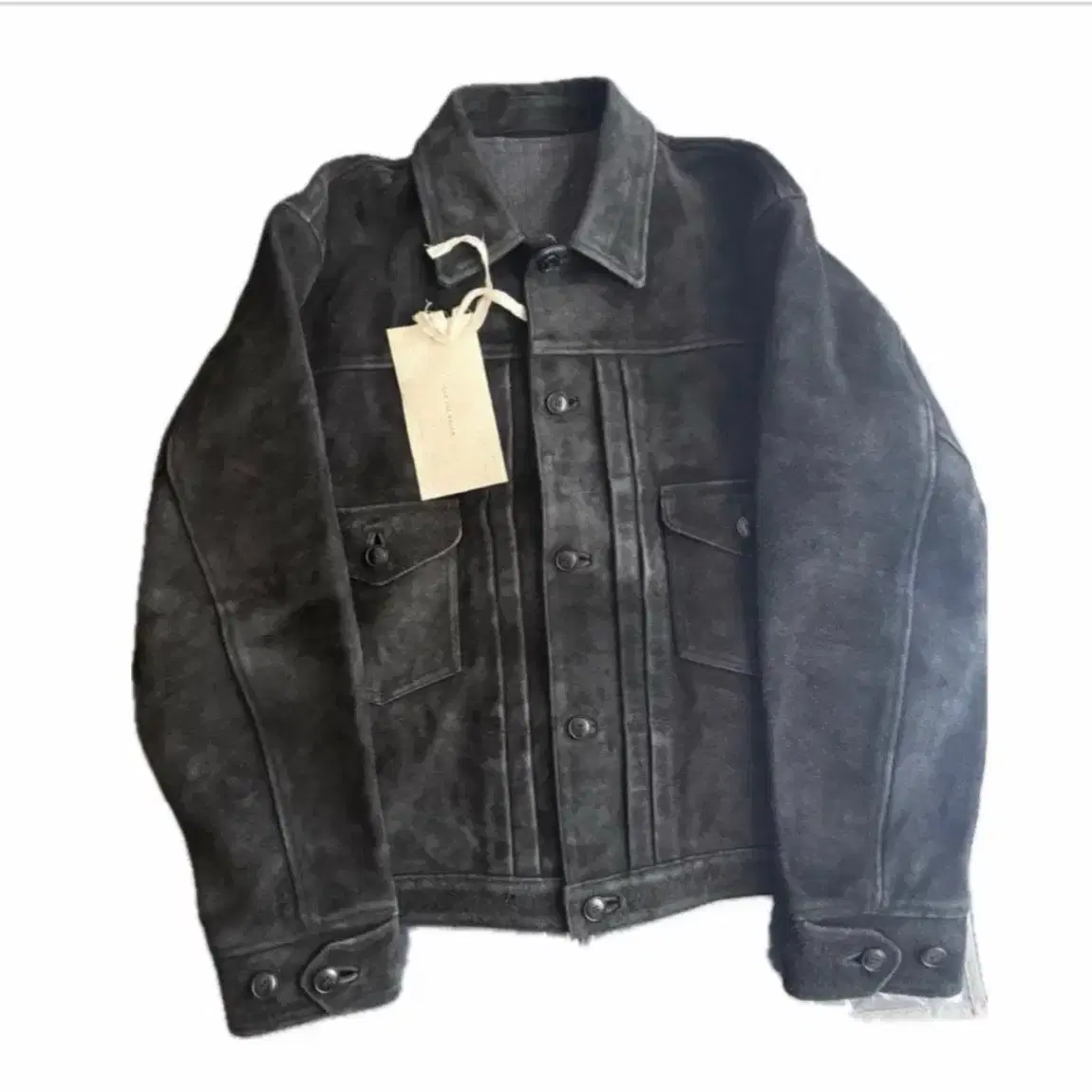 Boncoura Sasha Leather Car Coat on Bunjang Global Site.