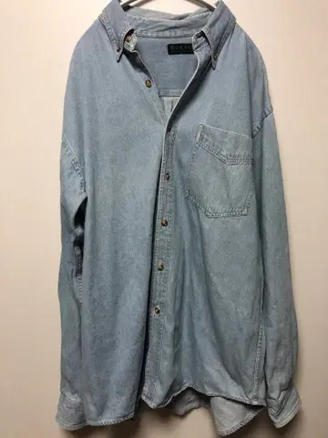 BOGARI 긴팔 데님 셔츠 라이트 블루 색상